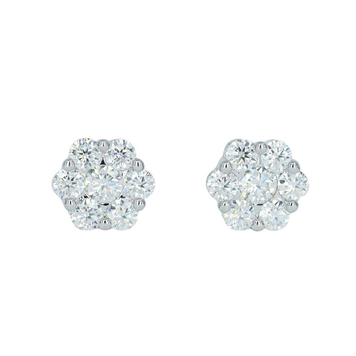 18951:Small White Flower Earring - Agoradiant