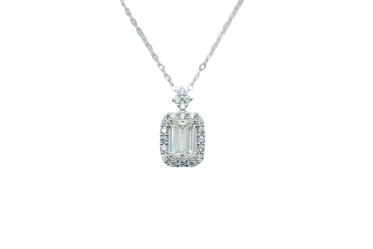 Emerald Necklaces 1.6ct tw VVS Moissanite - Agoradiant