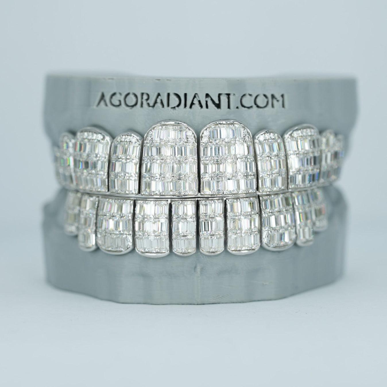 Emerald VVS Moissanite Diamond Grillz - Agoradiant