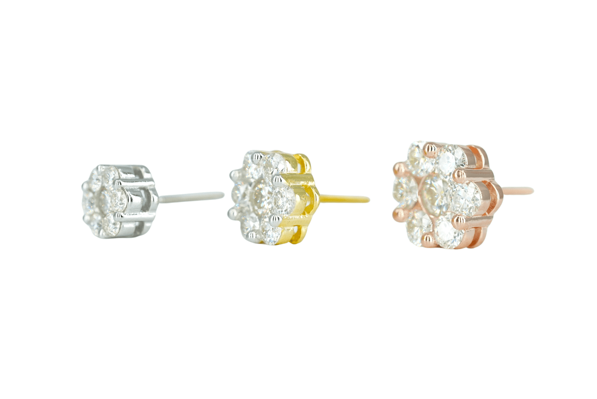 VVS Moissanite Flower Earring - Agoradiant