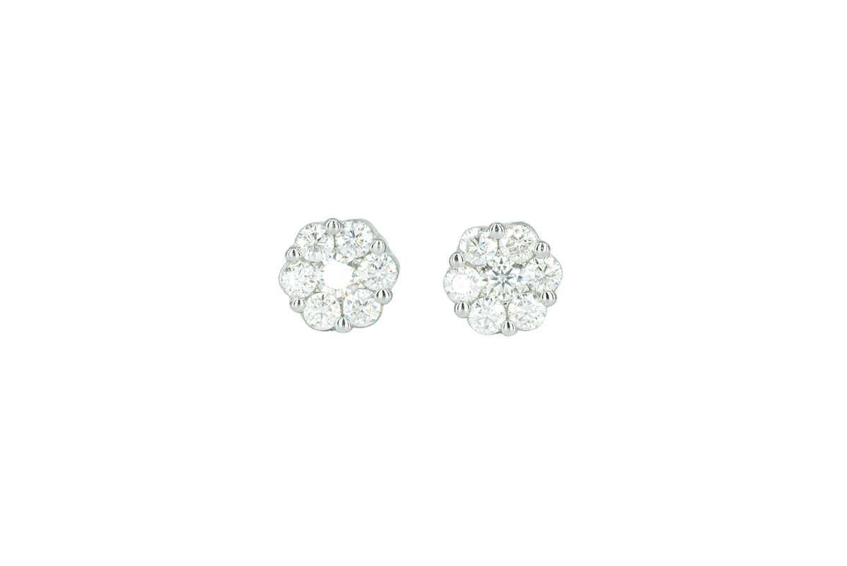 VVS Moissanite Flower Earring - Agoradiant