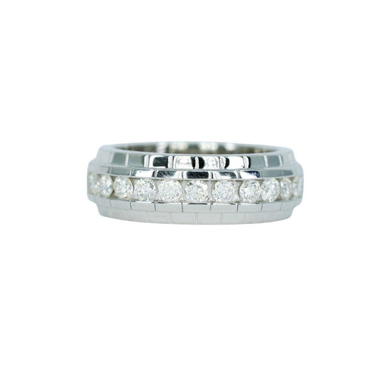 0A1G: Men VVS Round Moissanite Diamond Ring - Agoradiant