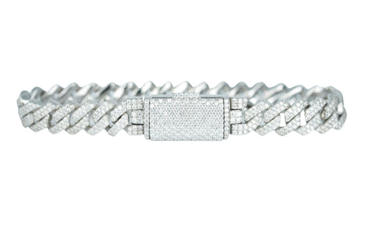 10mm VVS Moissanite Cuban Bracelet - Agoradiant