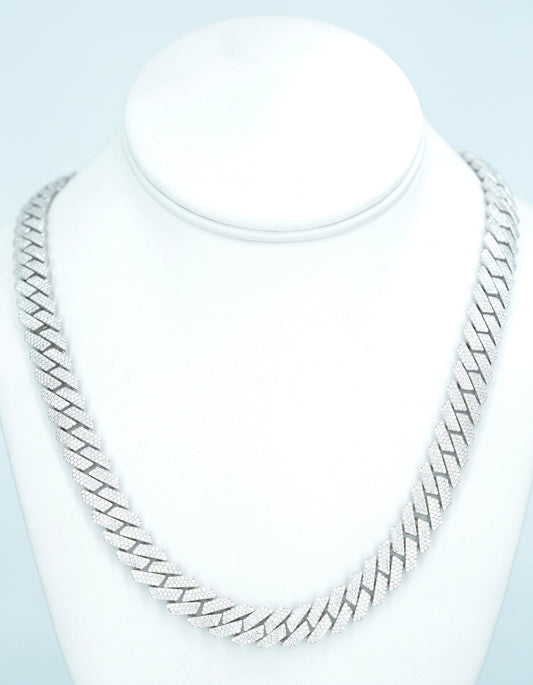 10mm VVS Moissanite Diamond Cuban Necklace - Agoradiant