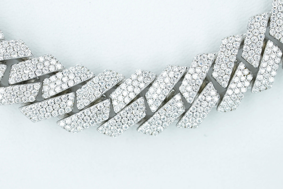 10mm VVS Moissanite Diamond Cuban Necklace - Agoradiant