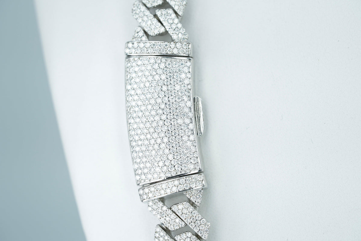 10mm VVS Moissanite Diamond Cuban Necklace - Agoradiant