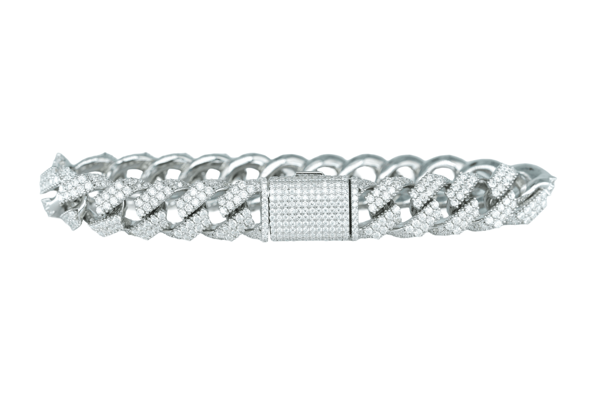 13mm Round VVS Moissanite Diamond Bracelet - Agoradiant