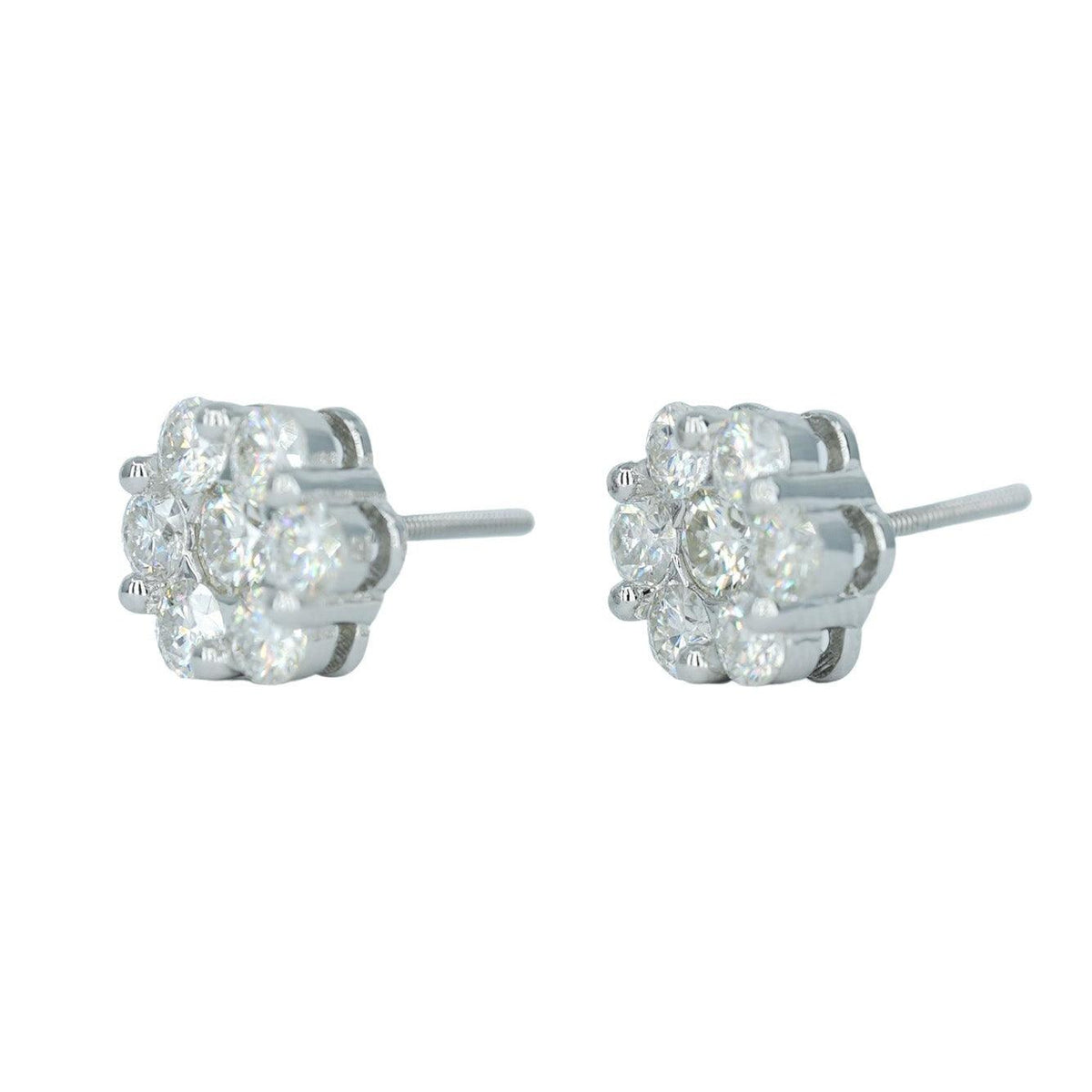 18951:Small White Flower Earring - Agoradiant