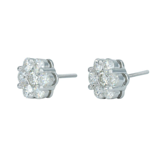18951:Small White Flower Earring - Agoradiant