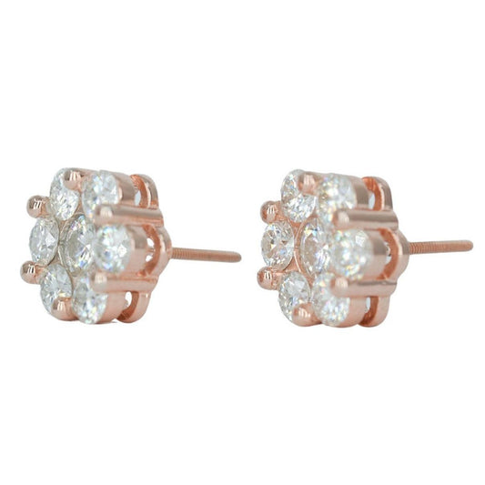 43020: Large Rose Flower Earring - Agoradiant