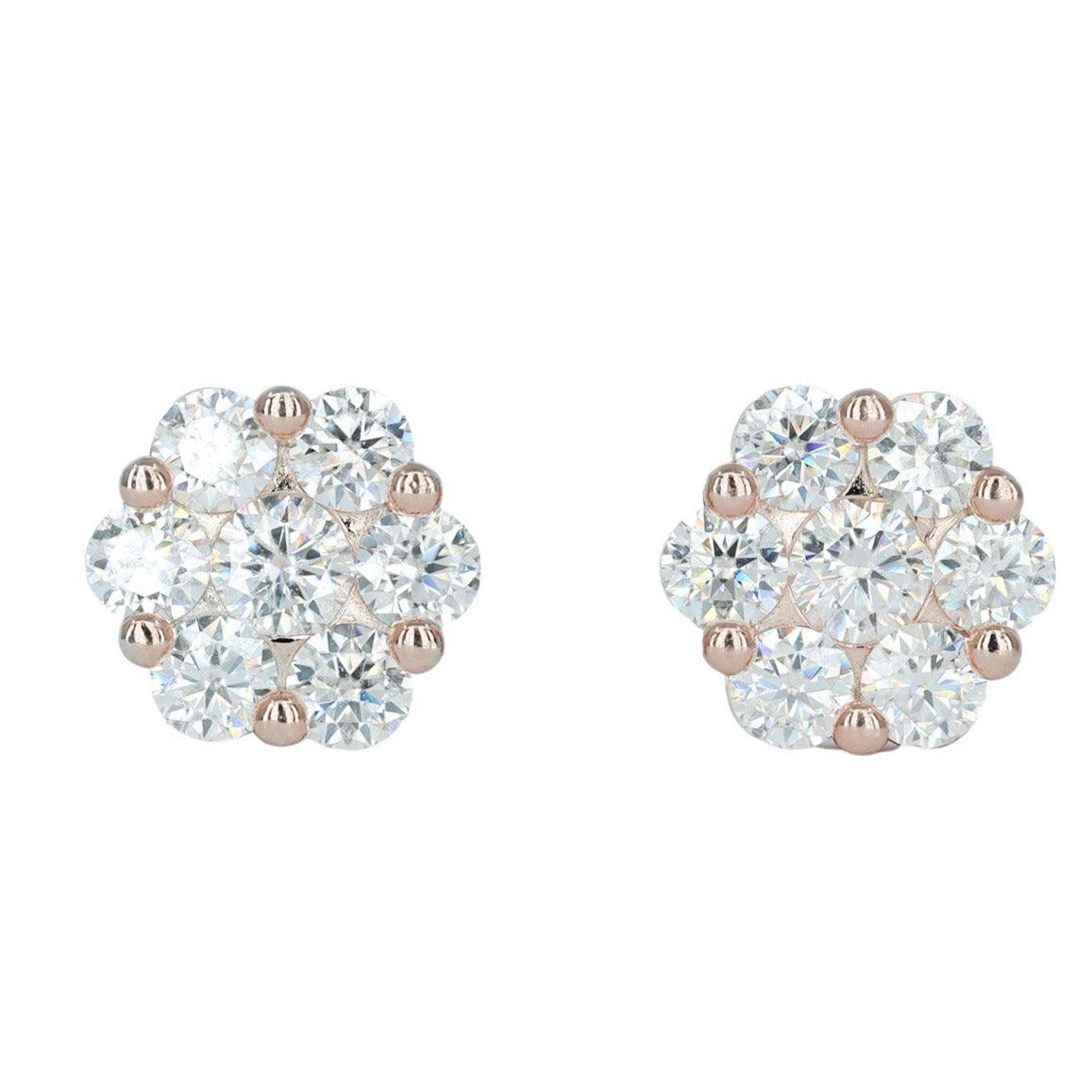 43020: Large Rose Flower Earring - Agoradiant