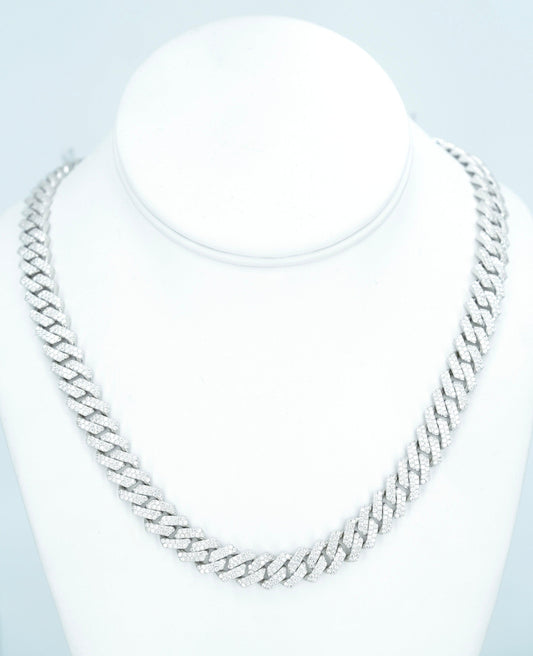 8mm VVS Moissanite Diamond Cuban Necklace - Agoradiant