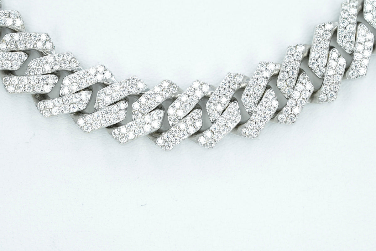 8mm VVS Moissanite Diamond Cuban Necklace - Agoradiant