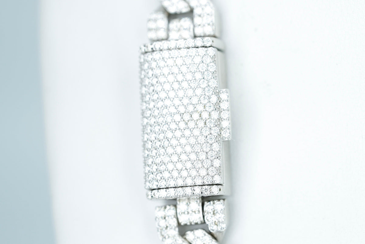 8mm VVS Moissanite Diamond Cuban Necklace - Agoradiant