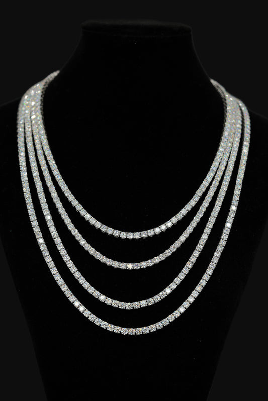 4mm VVS Moissanite Diamond Tennis Chain