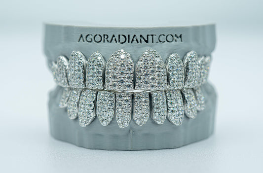 Jumbo (6 Pointer) VVS Moissanite Diamond Grillz - Agoradiant