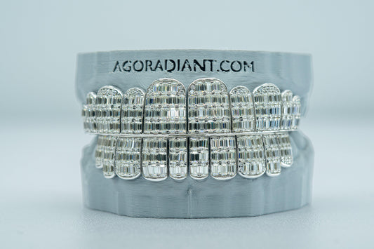 Emerald VVS Moissanite Diamond Grillz - Agoradiant