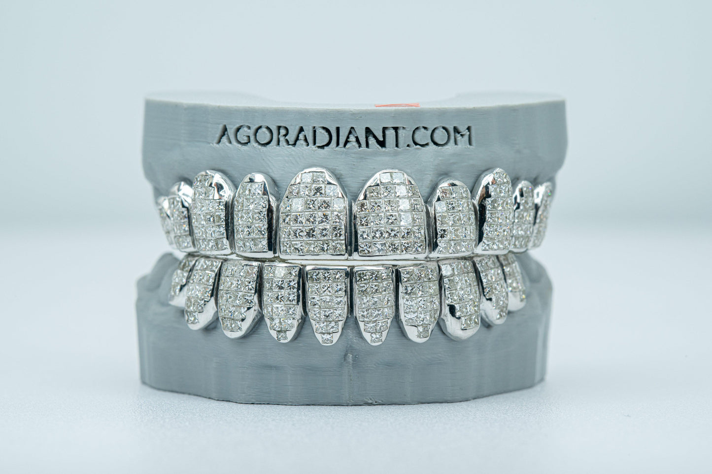 VVS Lab Diamond Princess Cut Invisible Grillz - Agoradiant