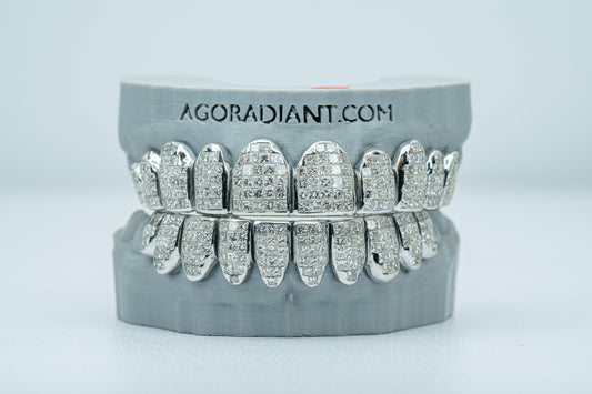 VVS Lab Diamond Princess Cut Invisible Grillz - Agoradiant