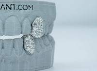 Fang With Back Bar 6 Pointer VVS Moissanite Diamond Grillz