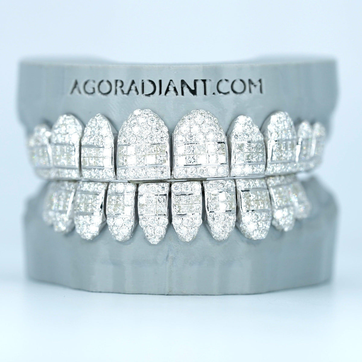 Hybrid VVS Moissanite Diamond Grillz - Agoradiant