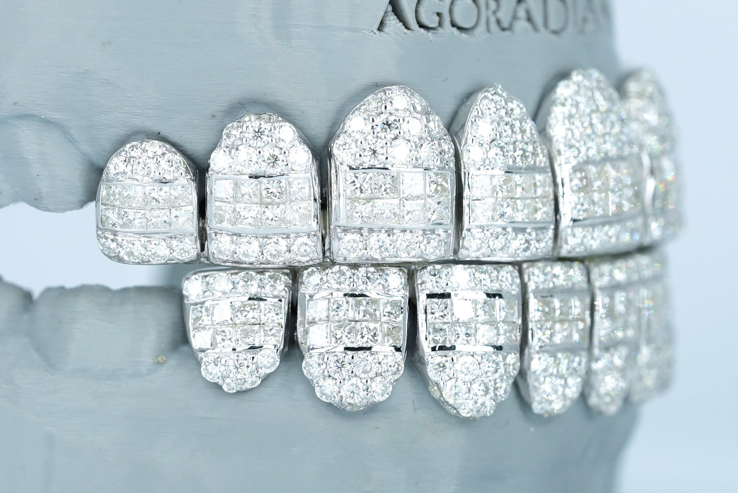 Hybrid VVS Moissanite Diamond Grillz - Agoradiant