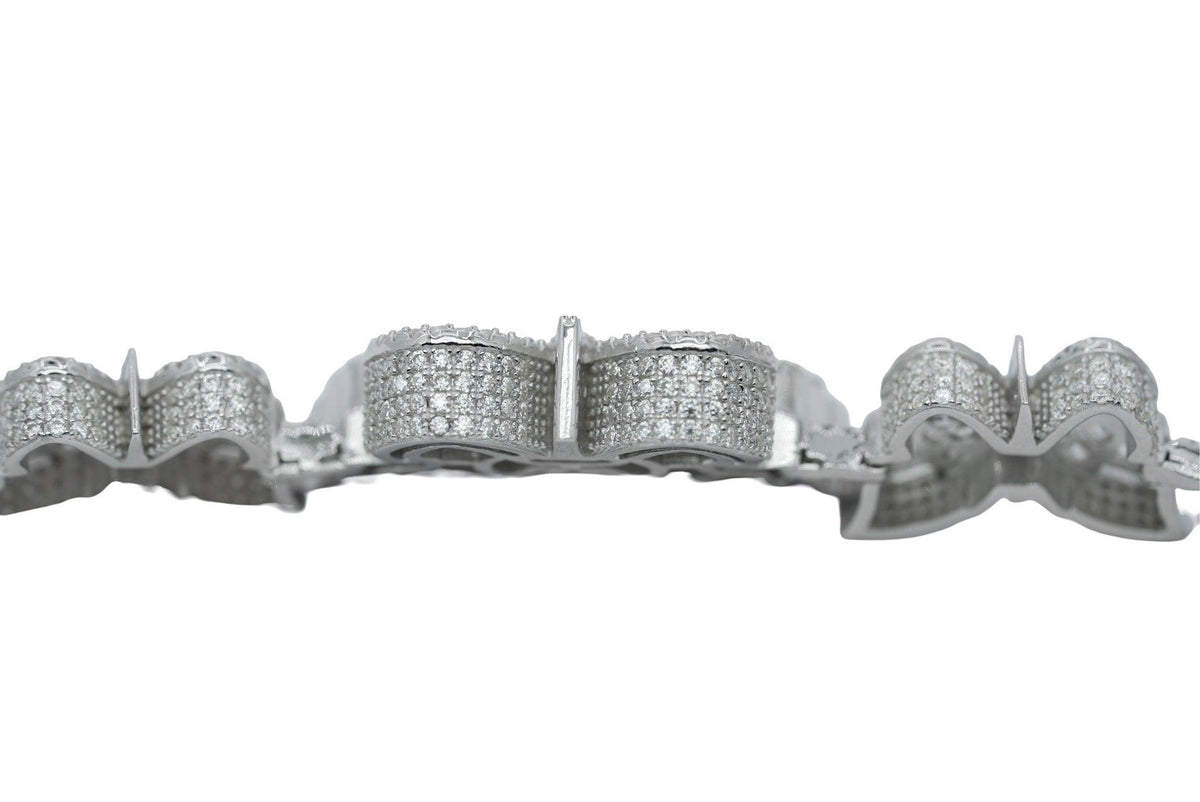 Round And Baguette VVS Moissanite Diamond Butterfly Women Bracelet - Agoradiant