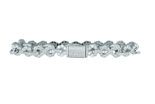 Round VVS Moissanite Diamond Infinity Bracelet - Agoradiant