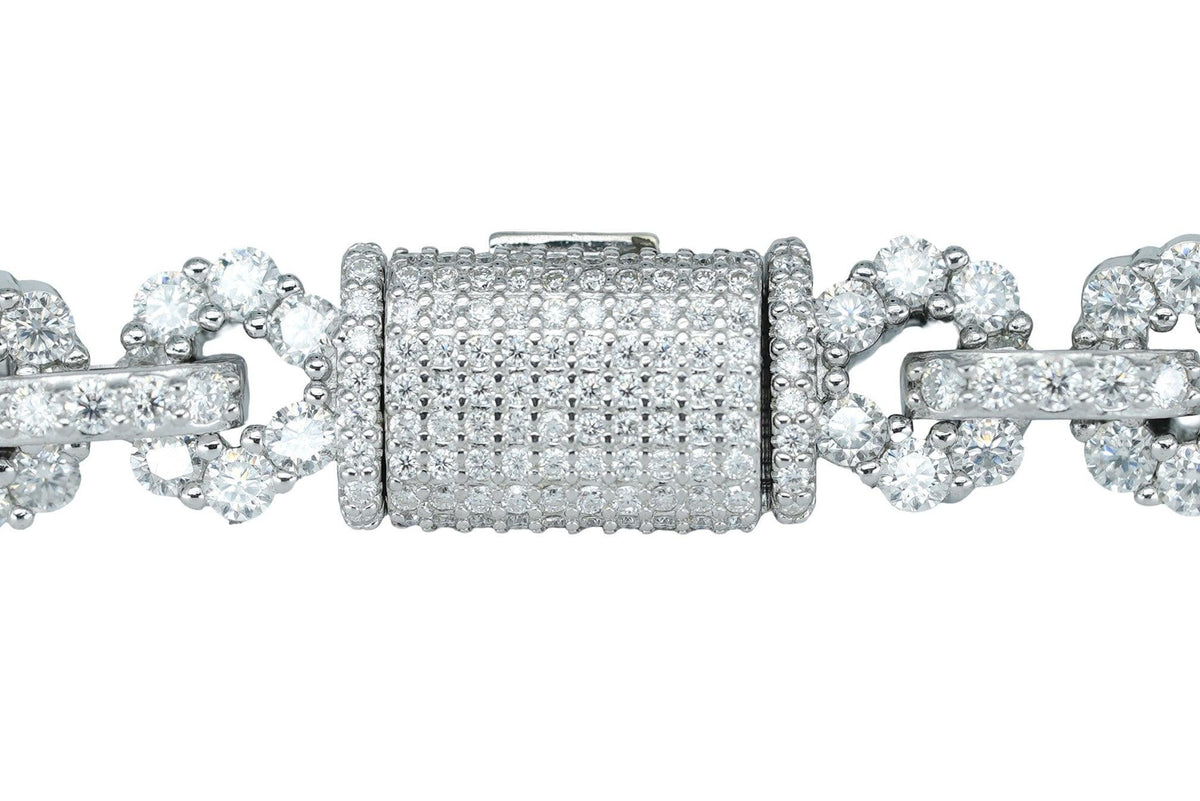 Round VVS Moissanite Diamond Infinity Bracelet - Agoradiant