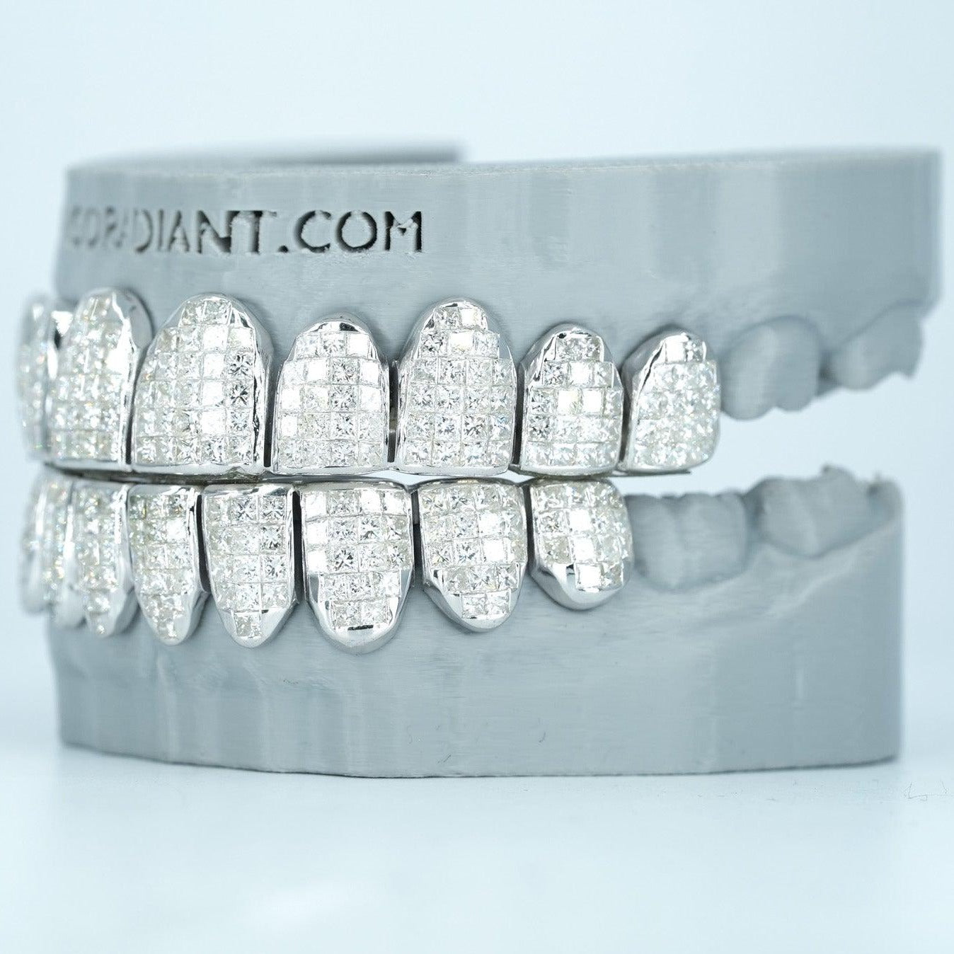 VVS Lab Diamond Princess Cut Invisible Grillz - Agoradiant