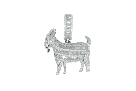 VVS Moissanite Diamond GOAT Pendant - Agoradiant